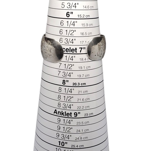 S. Kirk & Son Sterling Silver Chrysanthemum Cuff Bracelet #21555 - Picture 8 of 10